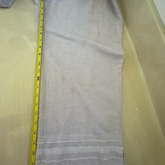 Norton McNaughton linen blend Light Purple wide leg  Pants XL - Picture 7 of 9